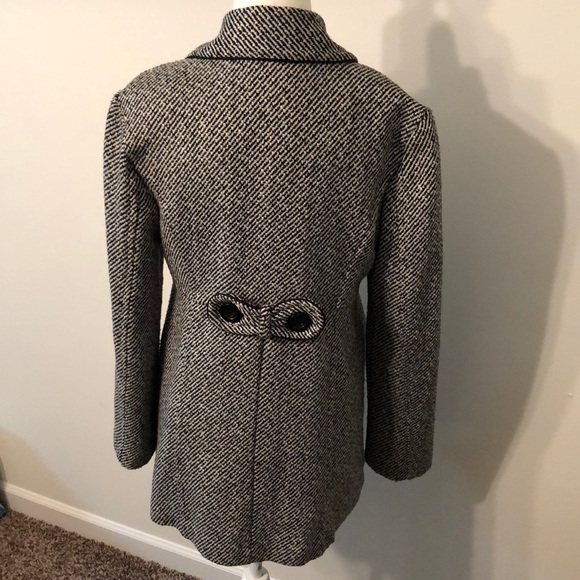 BCX Black and White Women’s Tweed Peacoat - Picture 2 of 3